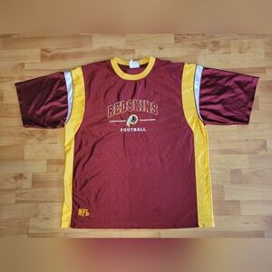 Washington Redskins NFL Football Shirt Burgundy/Yellow Men’s XLT